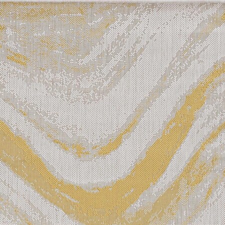 Homeroots 39 x 59 in. Ivory or Gold Polypropylene Rug 375233